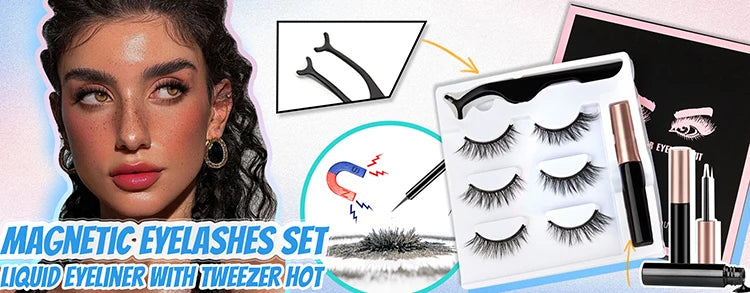Magnetic Reusable False Eyelash Set