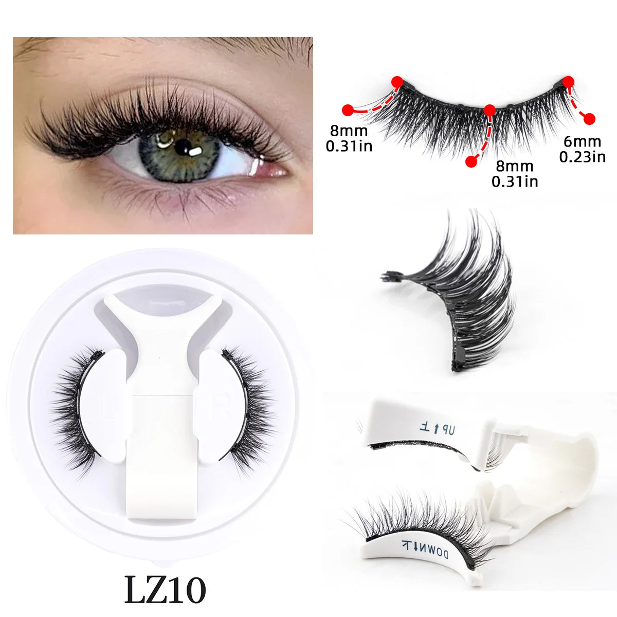 Magnetic Reusable False Eyelash Set