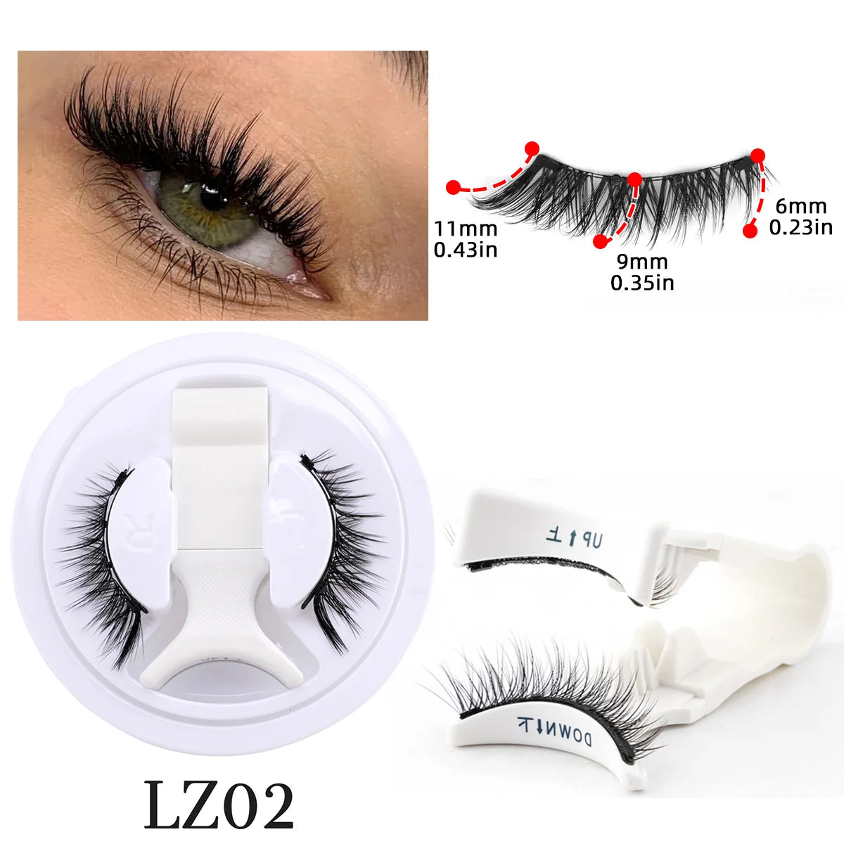 Magnetic Reusable False Eyelash Set
