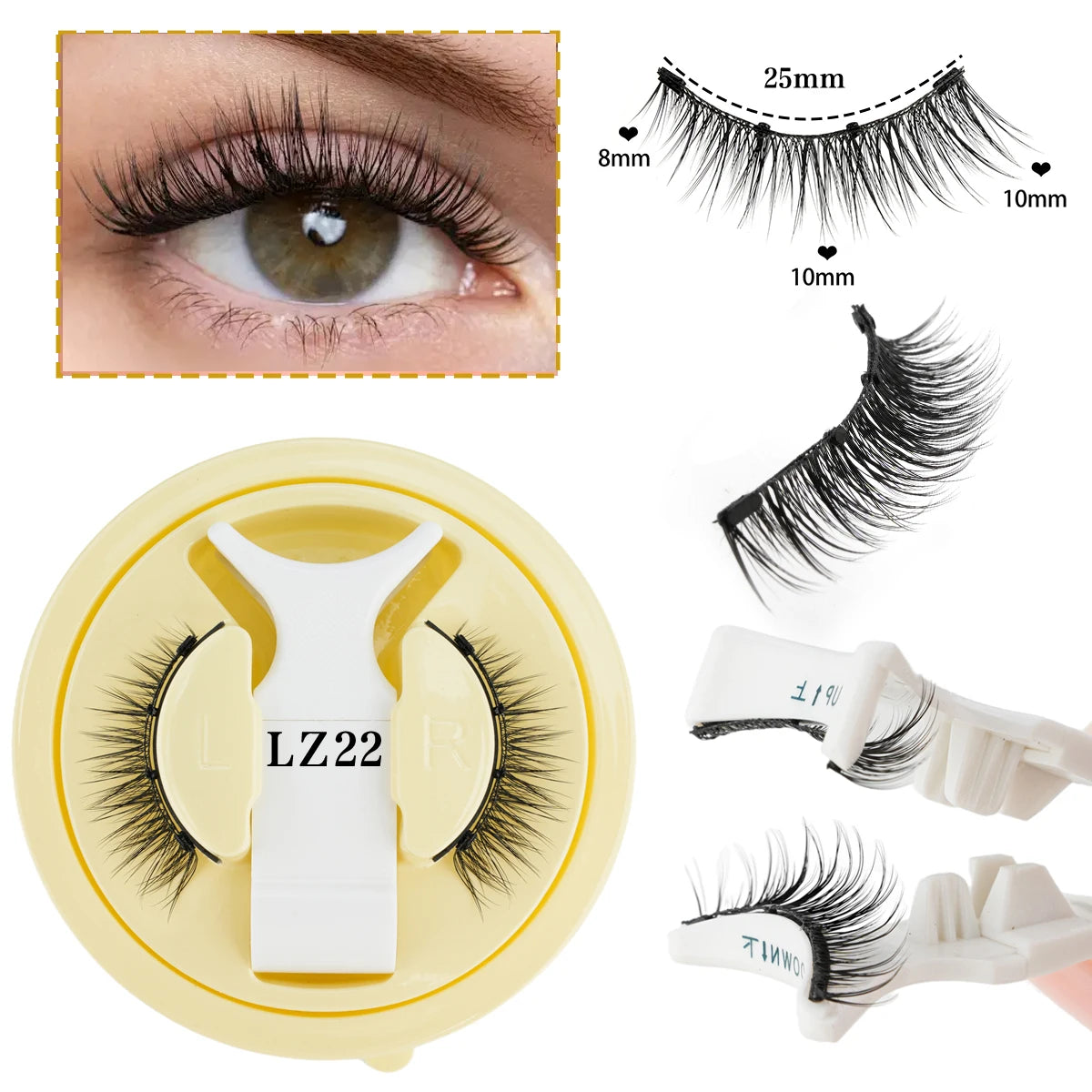 Magnetic Reusable False Eyelash Set