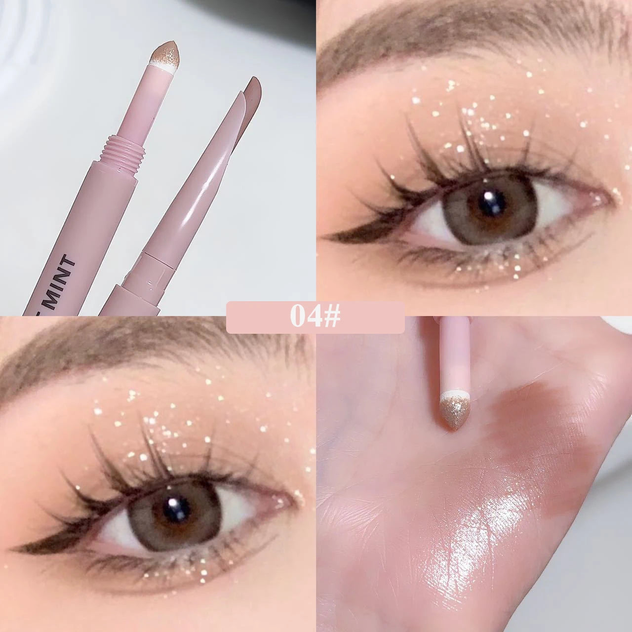 SWEET MINT Double-Ended Silkworm Eyeliner & Eyeshadow Stick β Long-Lasting Eye Makeup & Highlight