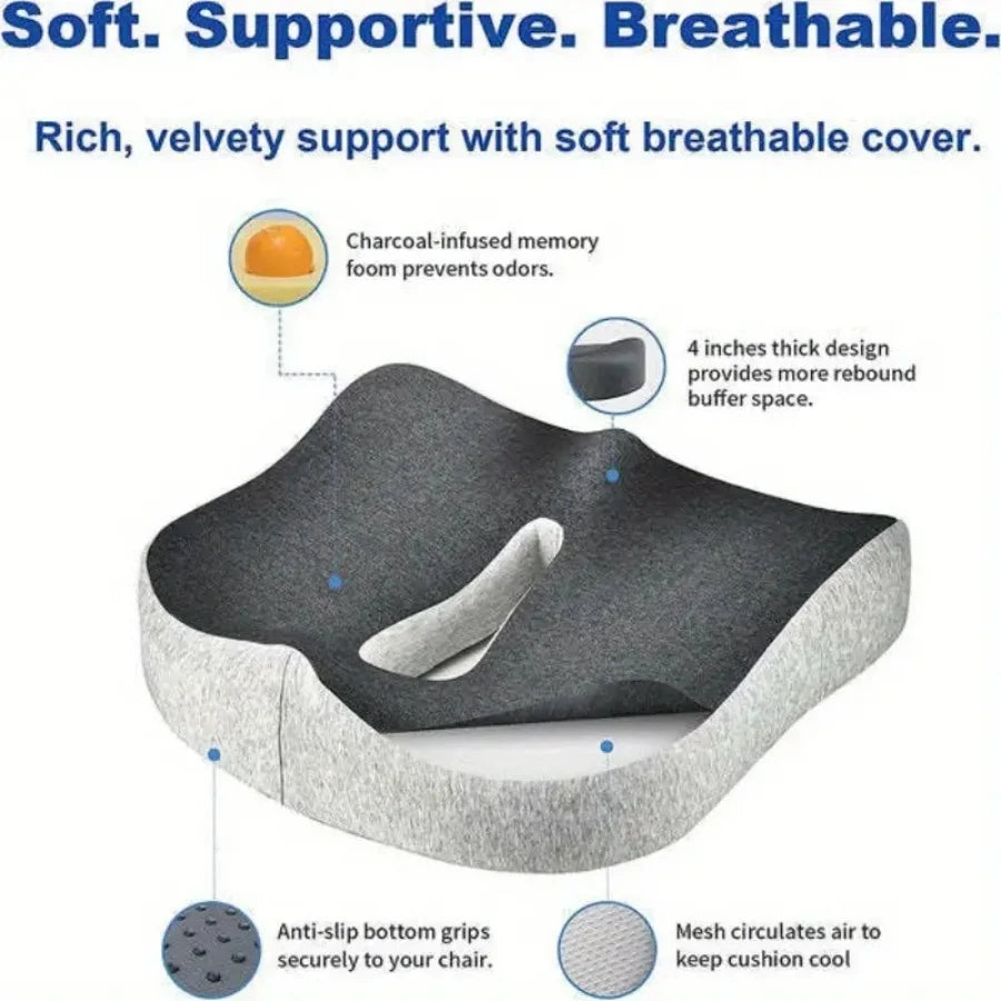 Long-Sitting Memory Foam Cushion