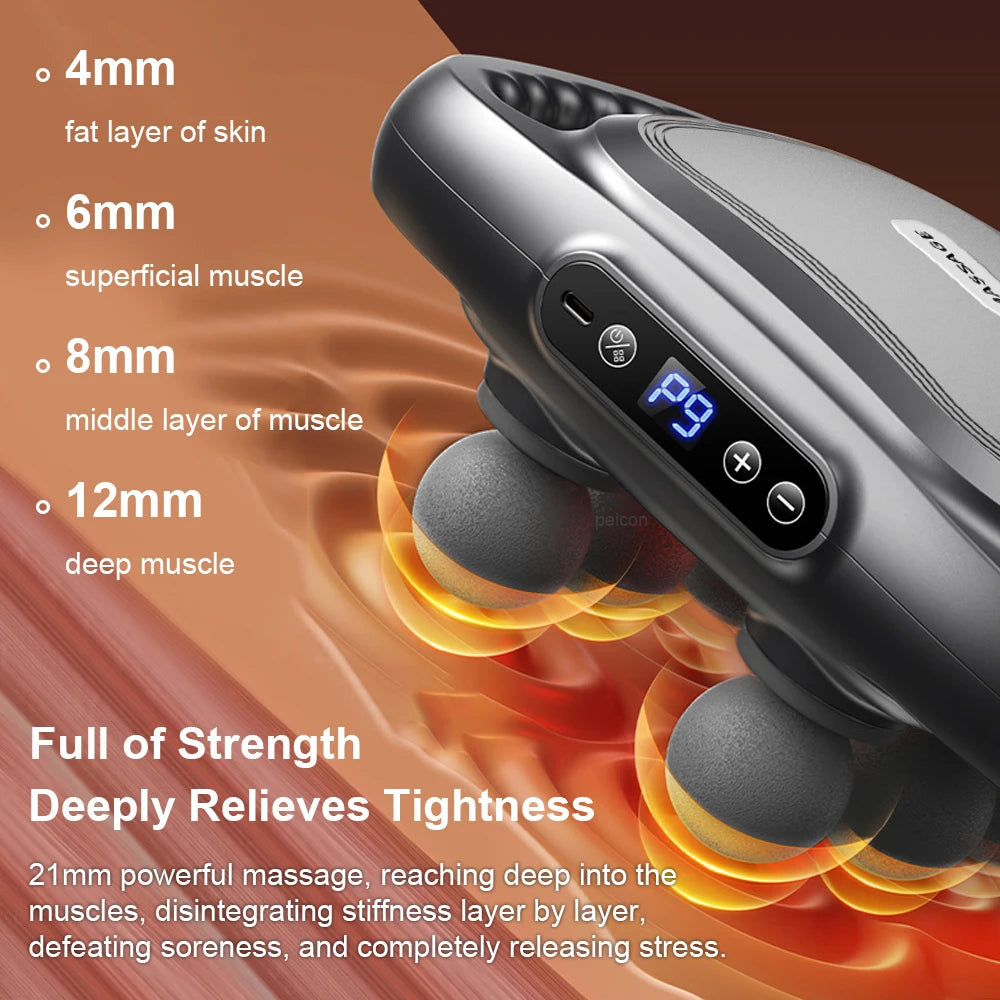 Six-Head Body Massage Gun