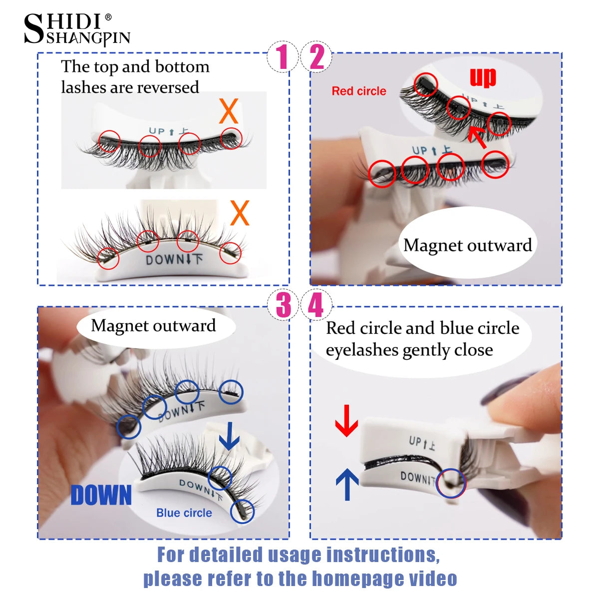 Magnetic Reusable False Eyelash Set