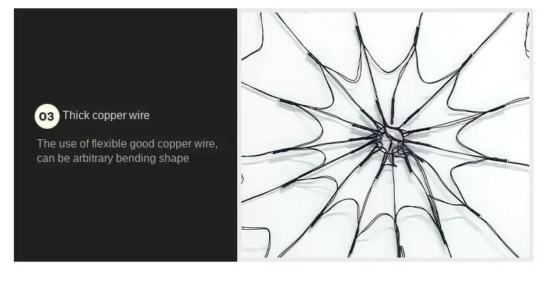 Halloween Spider Web LED String Lights