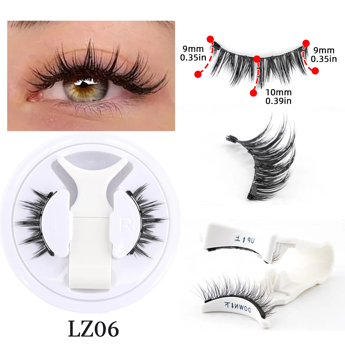 Magnetic Reusable False Eyelash Set