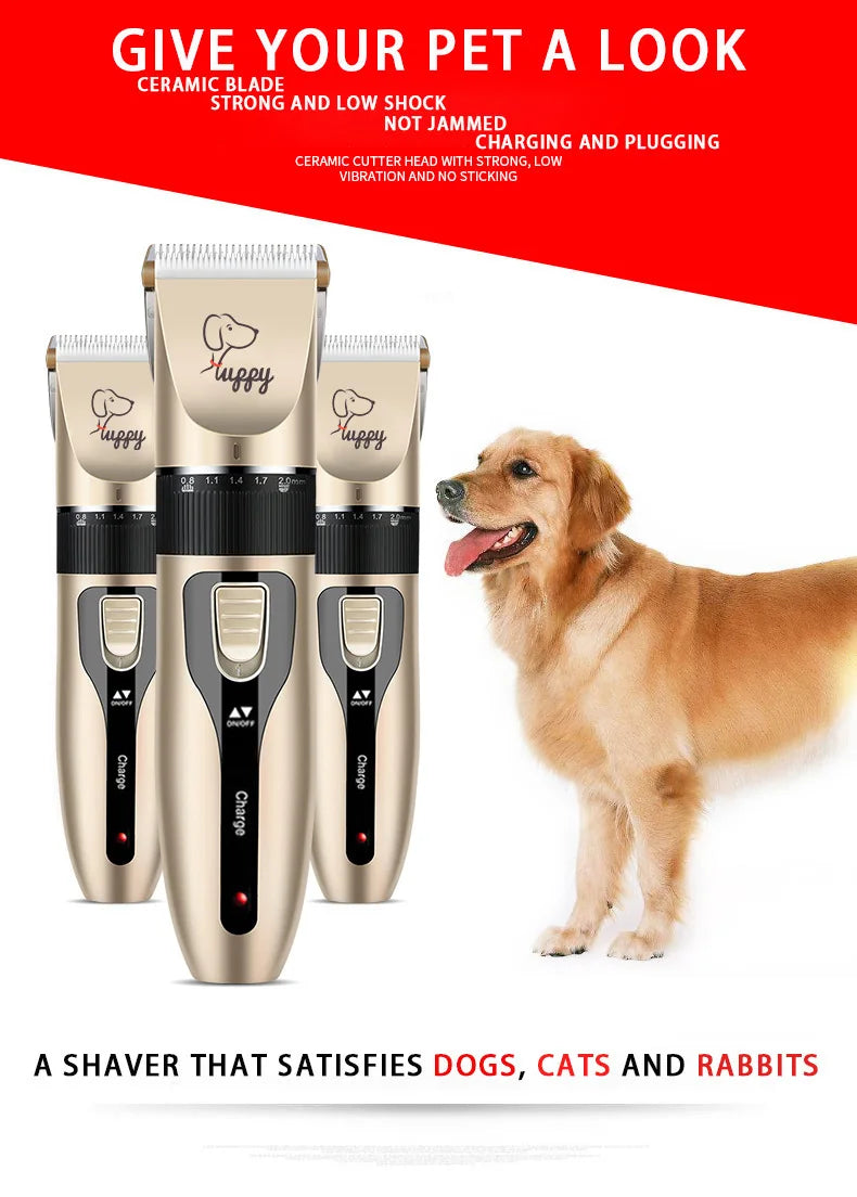 Rechargeable Pet Grooming Clipper Kit