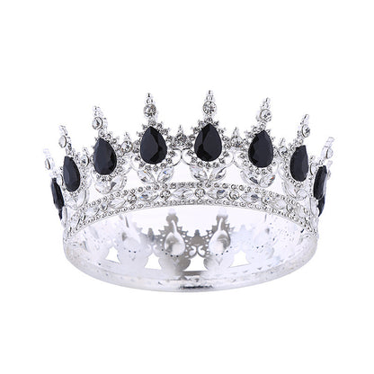 Baroque Crown Headpiece for Women – Crystal Bridal Tiara for Weddings, Birthdays & Special Occasions