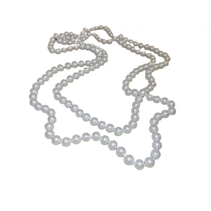Long Layered Pearl Necklace for Women – Light Luxury Sweater Chain for Autumn & Winter
