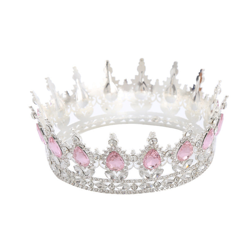 Baroque Crown Headpiece for Women – Crystal Bridal Tiara for Weddings, Birthdays & Special Occasions