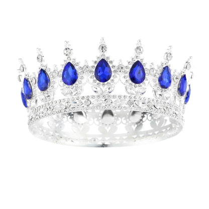 Baroque Crown Headpiece for Women – Crystal Bridal Tiara for Weddings, Birthdays & Special Occasions
