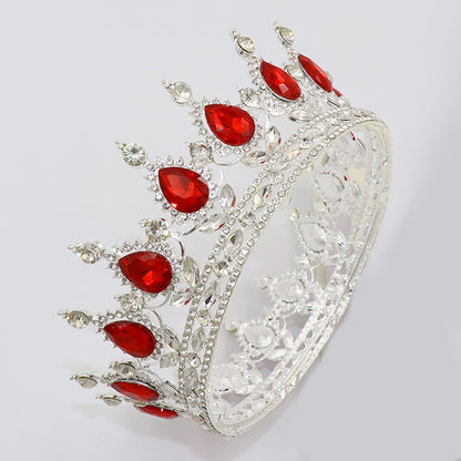 Baroque Crown Headpiece for Women – Crystal Bridal Tiara for Weddings, Birthdays & Special Occasions