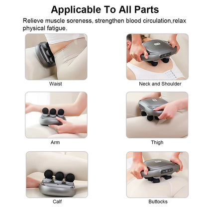 Six-Head Body Massage Gun