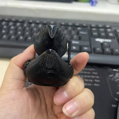 Grim Reaper Duck Statue – 3D Printed Halloween Skeleton Duck Decor