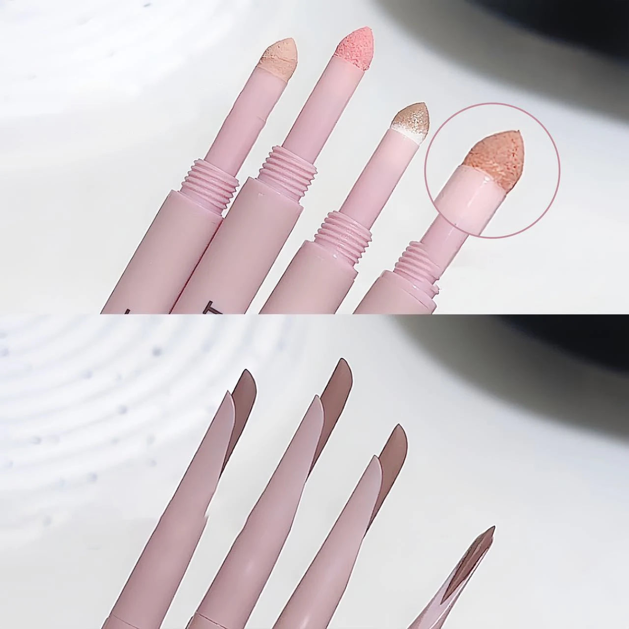 SWEET MINT Double-Ended Silkworm Eyeliner & Eyeshadow Stick – Long-Lasting Eye Makeup & Highlight