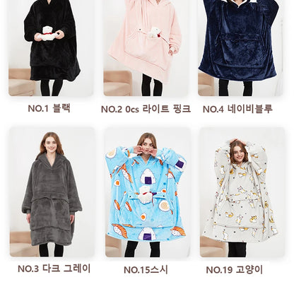USB Electric Heated Hoodie Blanket