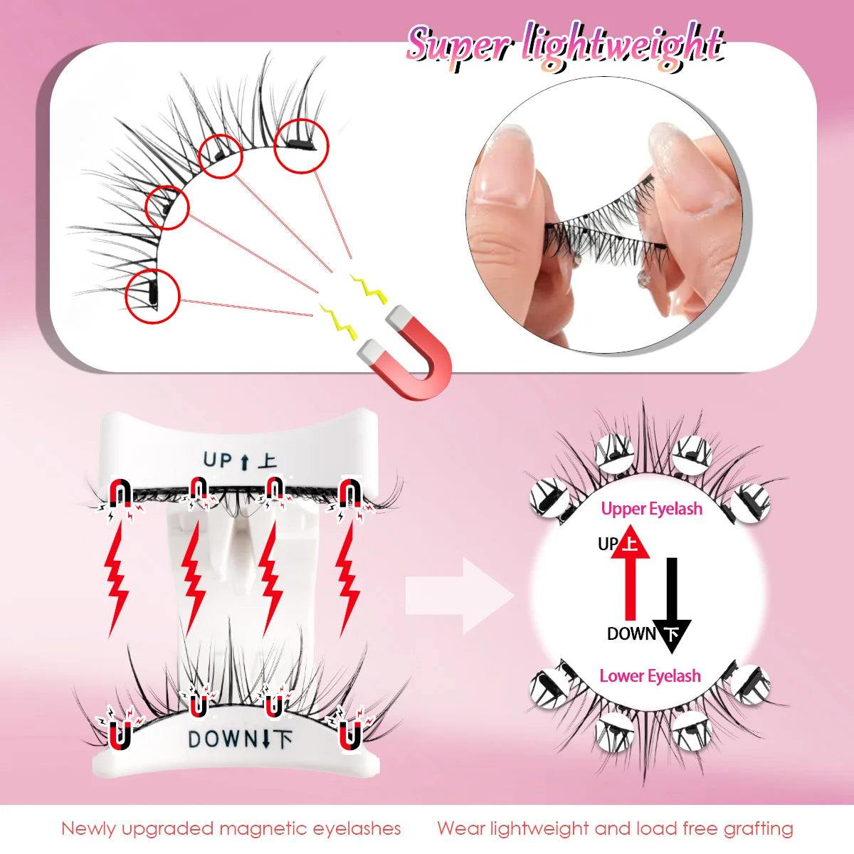 Magnetic Reusable False Eyelash Set