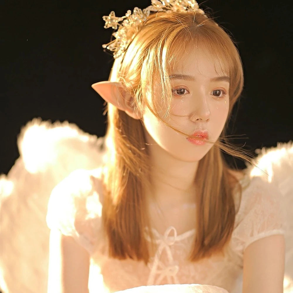 1 Pair Halloween Elf Ears – Pointed Fairy Ears for Cosplay, Masquerade & Costume Parties
