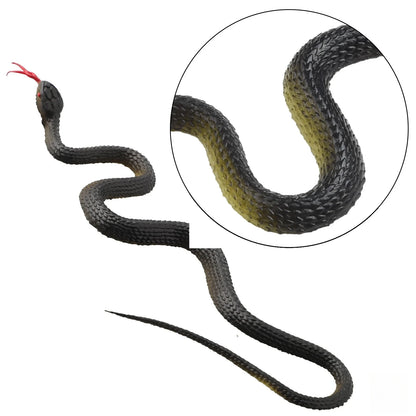 45cm Realistic Fake Rubber Snake – Scary Halloween Prank Toy & Garden Decoration