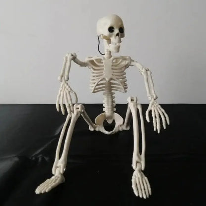 Halloween Movable Skeleton Skull & Bones – Horror Party Decor, Haunted House Prop & Halloween Ornament