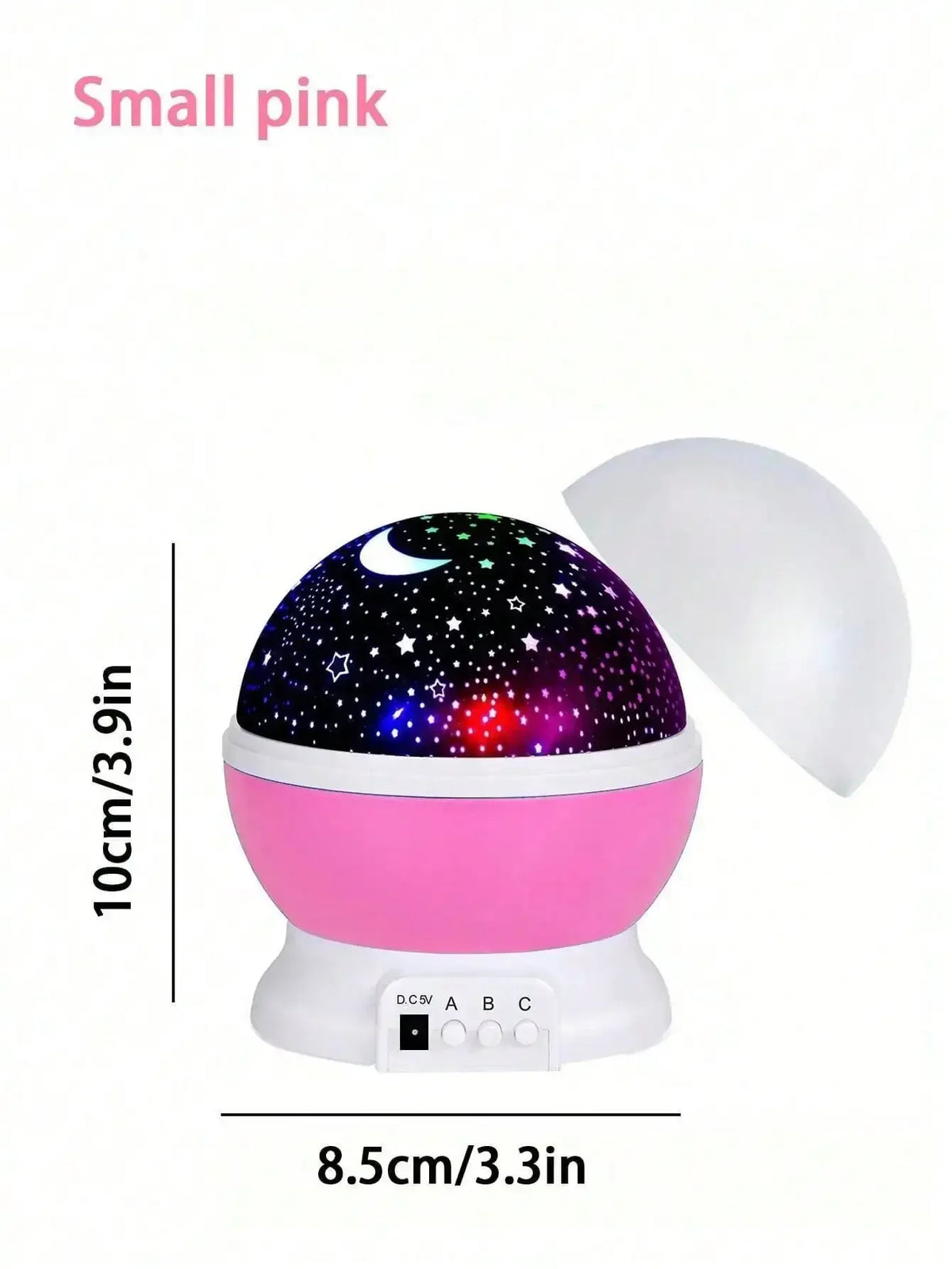 🌙 360° Rotating LED Star & Moon Projection Lamp – Acrylic Night Light & Room Decor