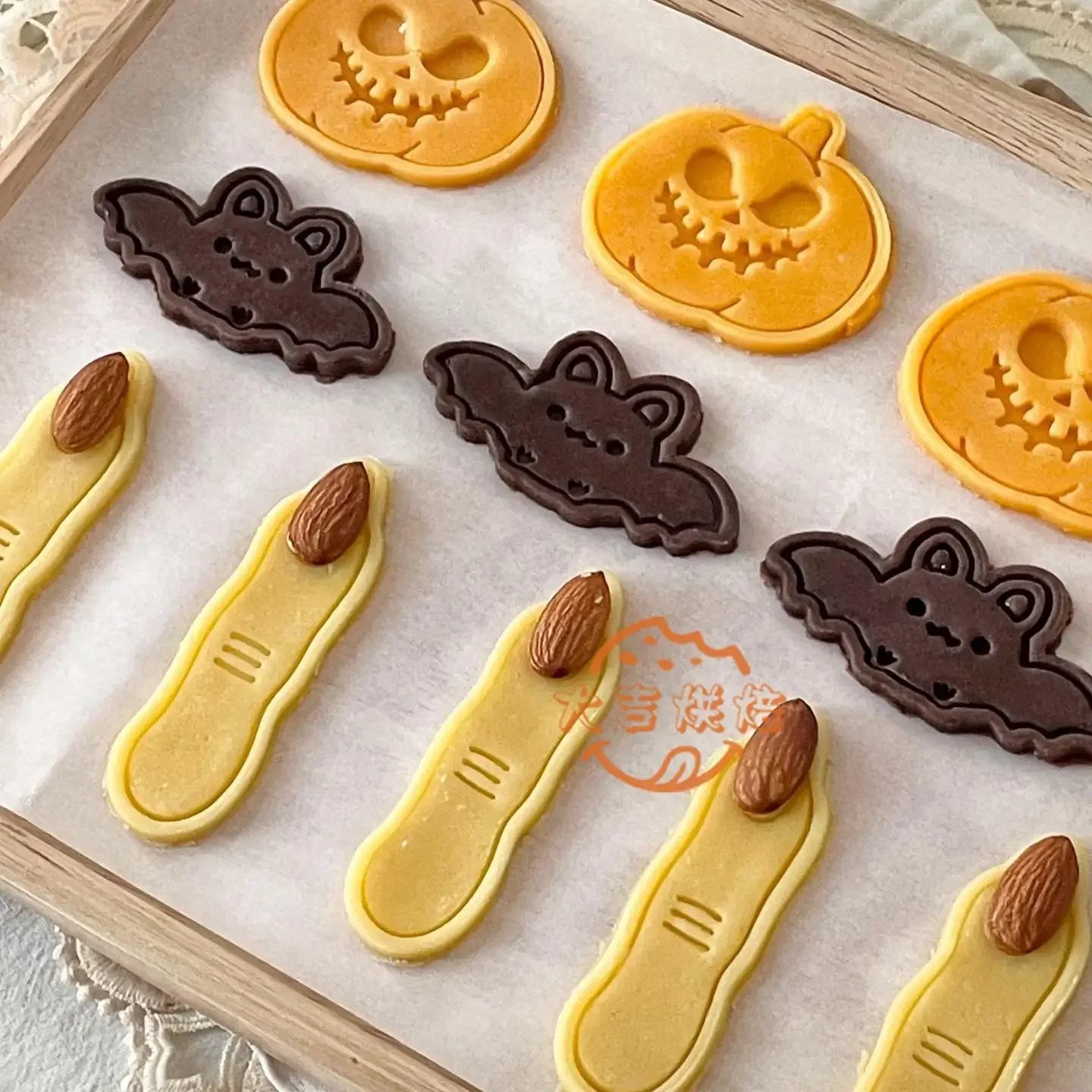Halloween 3D Cookie Cutters – Ghost, Pumpkin, Bat &amp; Finger Shapes 🎃👻