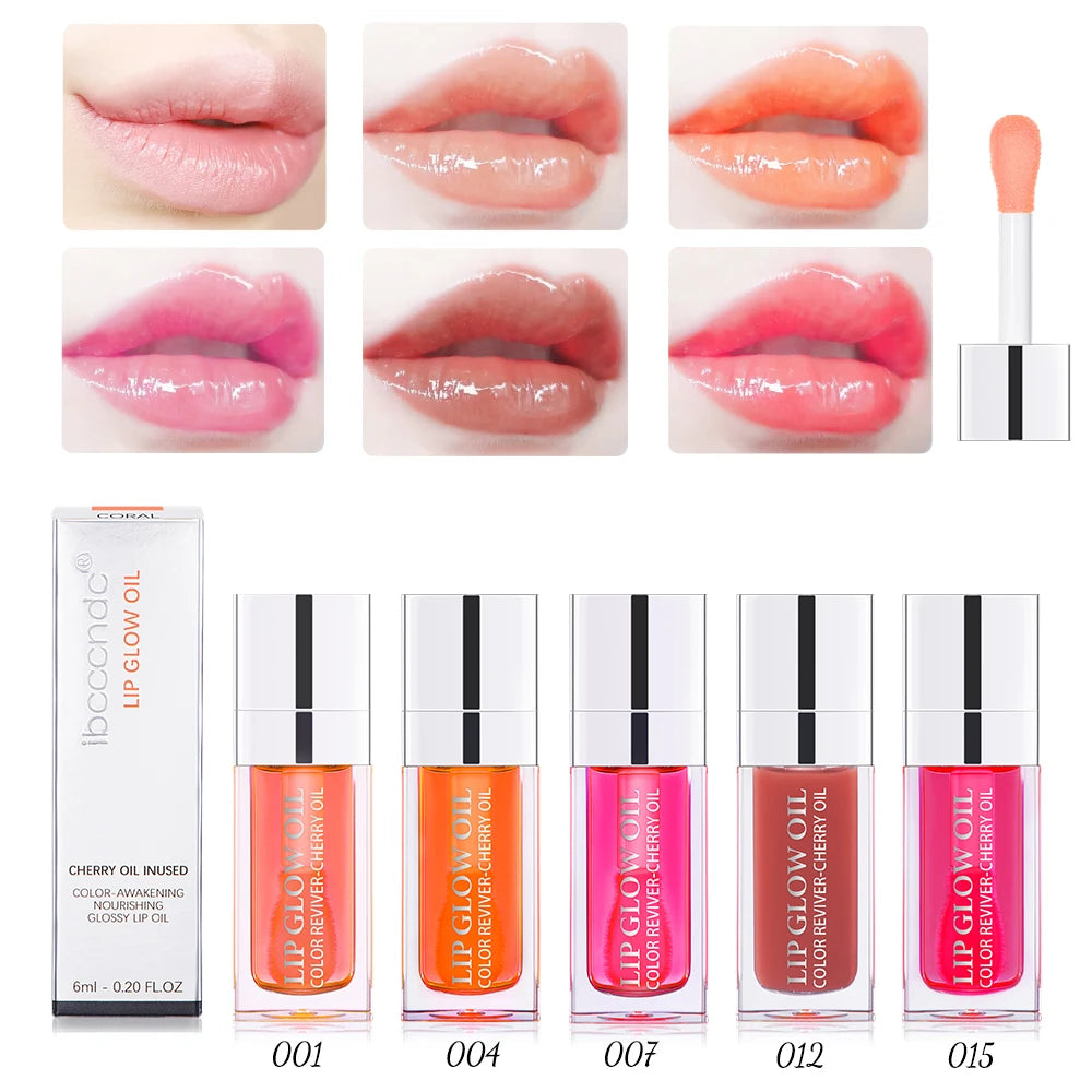 💋 Crystal Jelly Hydrating Lip Oil – Tinted Lip Gloss &amp; Lip Care