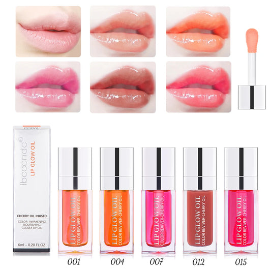 💋 Crystal Jelly Hydrating Lip Oil – Tinted Lip Gloss &amp; Lip Care