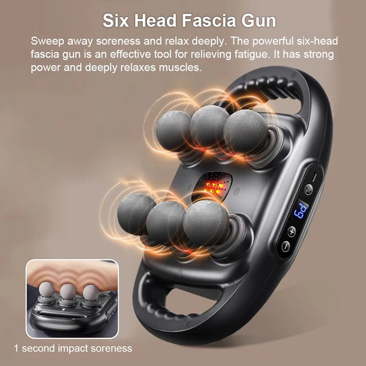 Six-Head Body Massage Gun