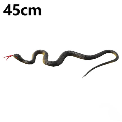 45cm Realistic Fake Rubber Snake – Scary Halloween Prank Toy & Garden Decoration