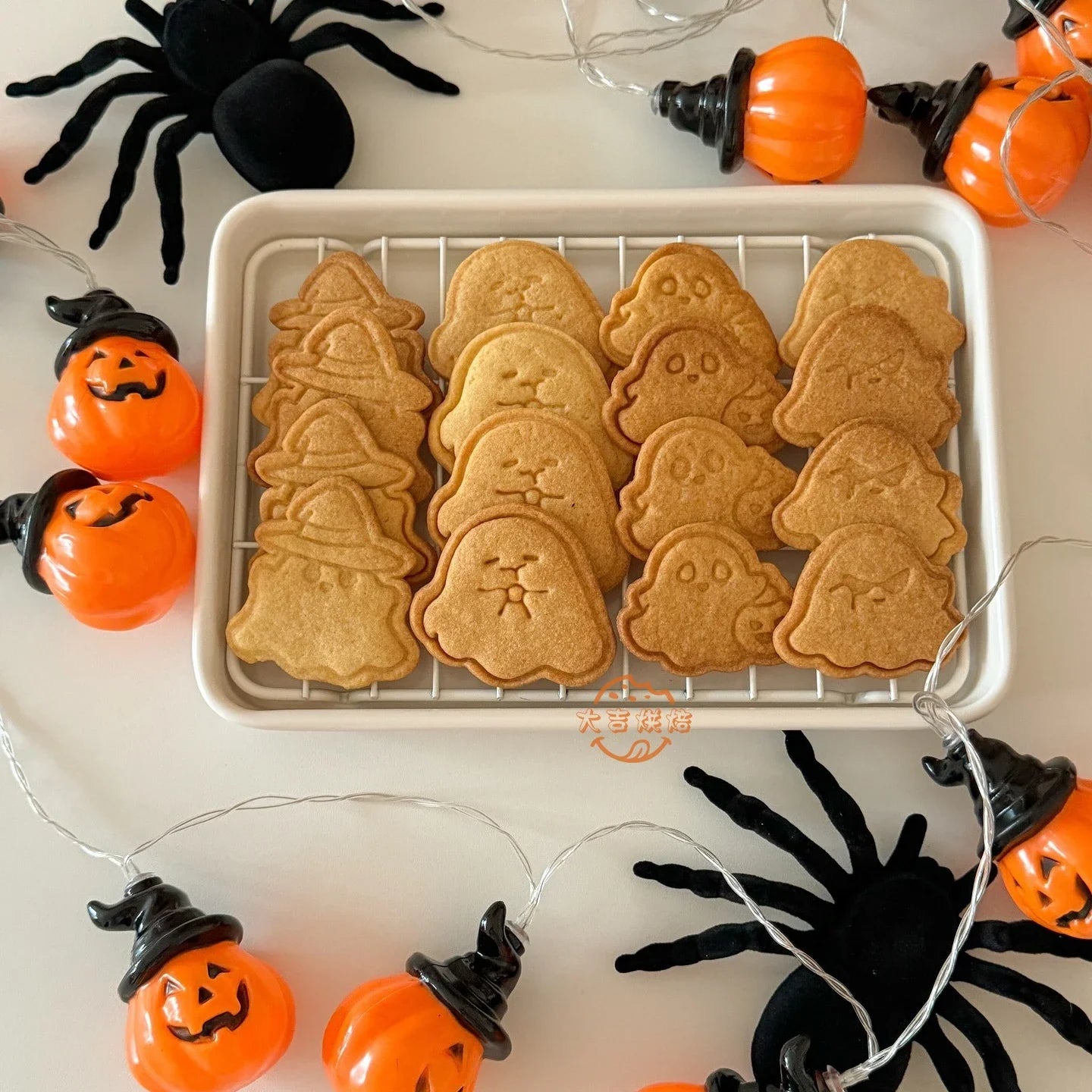 Halloween 3D Cookie Cutters – Ghost, Pumpkin, Bat &amp; Finger Shapes 🎃👻