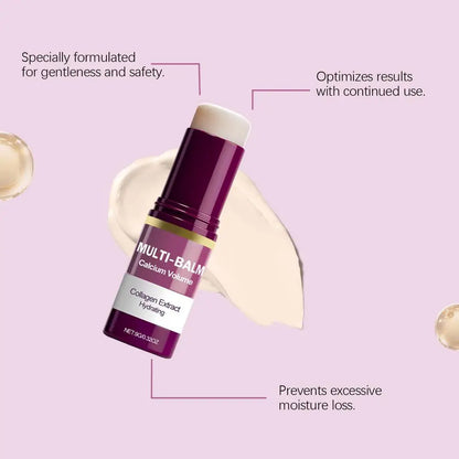 Calcium Volume Multi Balm Stick – Collagen Moisturizing & Hydrating Face Cream for Eyes, Neck & Face