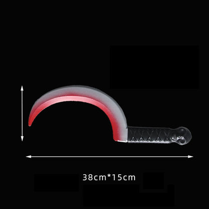 Halloween Fake Blood Prop – Plastic Knife & Axe Party Decoration