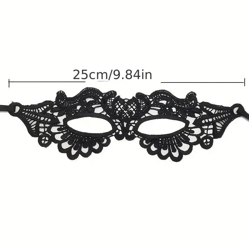 Women’s Lace Masquerade Mask – Elegant Hollow Eye Mask for Halloween, Costume Parties & Events