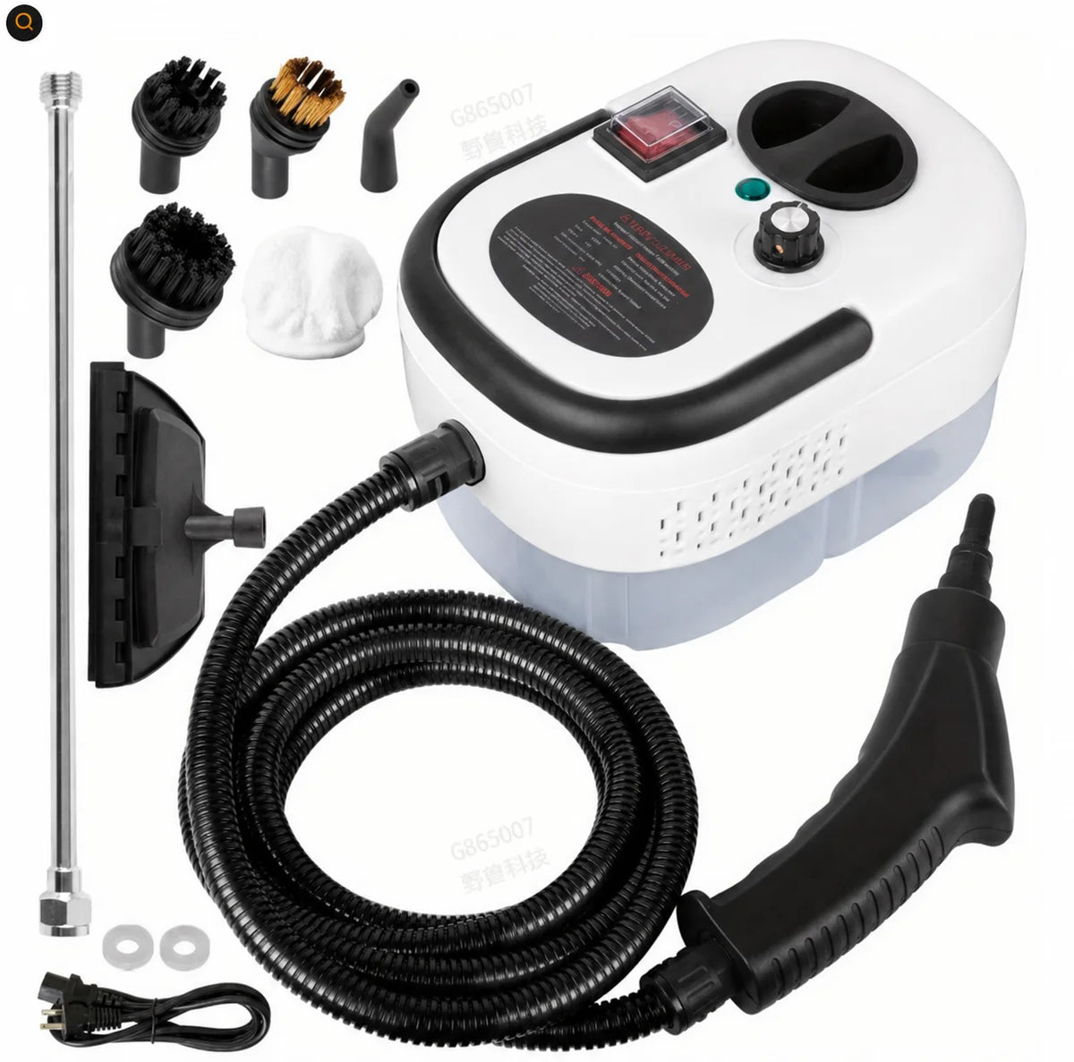 🧼 2500W Handheld Steam Cleaner – 105°C High-Temperature Steam, 3 Bar Pressure & 1200ml Tank