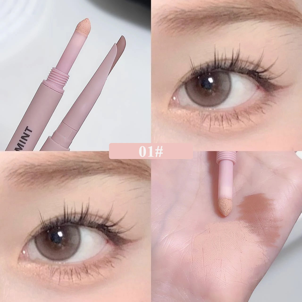 SWEET MINT Double-Ended Silkworm Eyeliner & Eyeshadow Stick – Long-Lasting Eye Makeup & Highlight