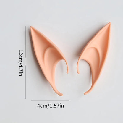 1 Pair Halloween Elf Ears – Pointed Fairy Ears for Cosplay, Masquerade & Costume Parties