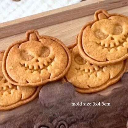 Halloween 3D Cookie Cutters – Ghost, Pumpkin, Bat &amp; Finger Shapes 🎃👻