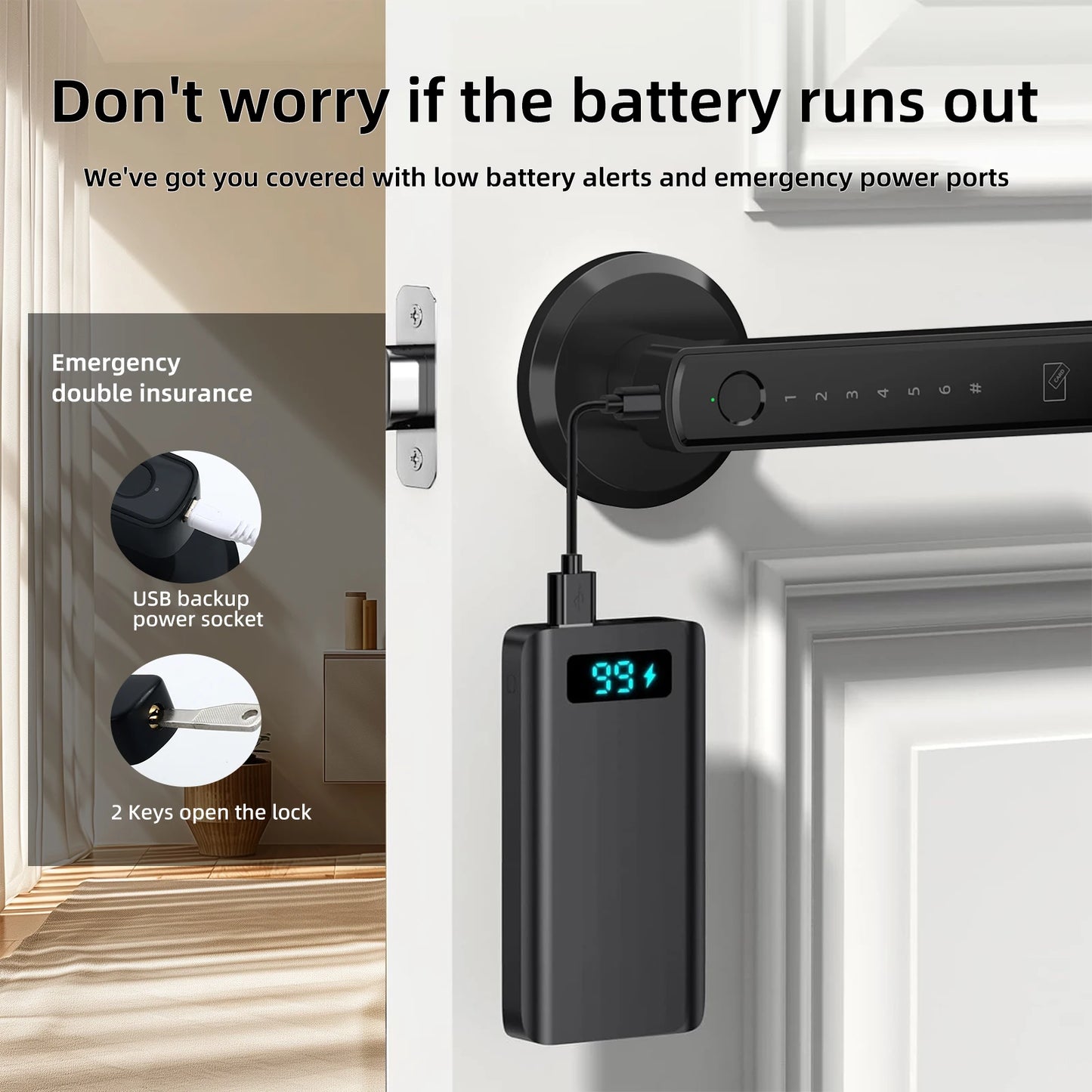 Smart Keyless Fingerprint Door Lock