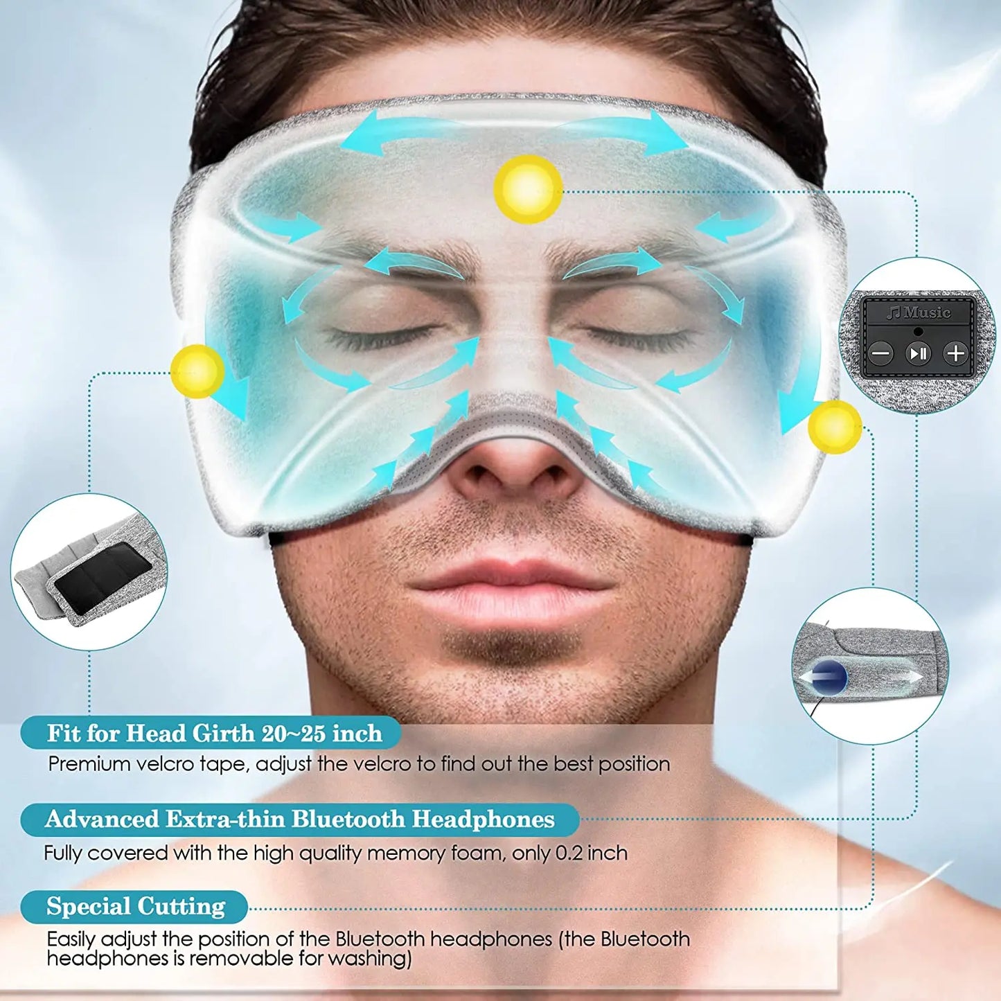 Bluetooth Sleep Mask Headphones