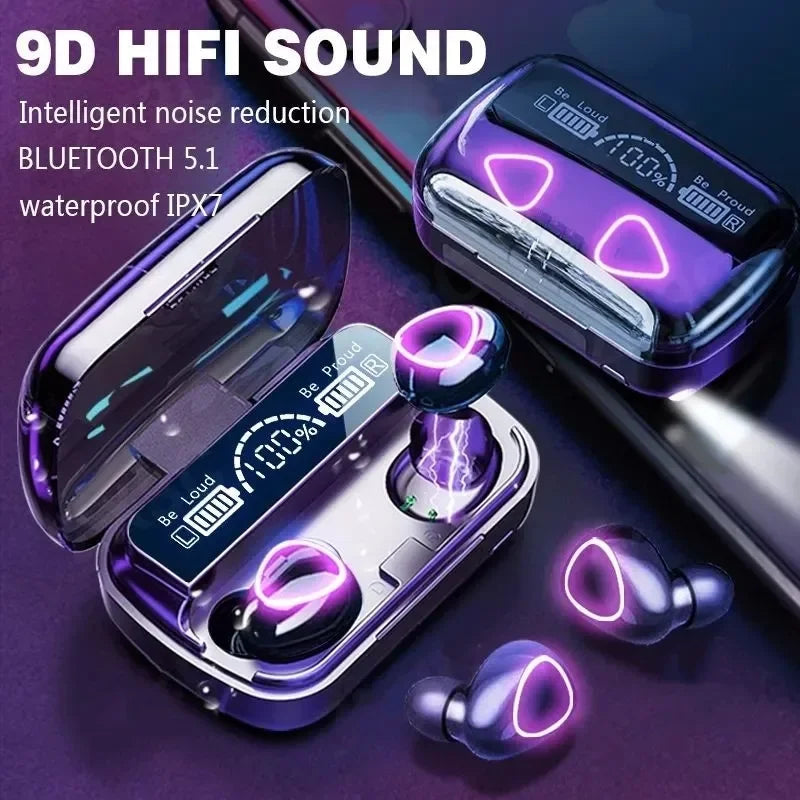 🎧 M10 TWS Wireless Bluetooth Earbuds – HiFi Stereo Sound, LED Display & Touch Control