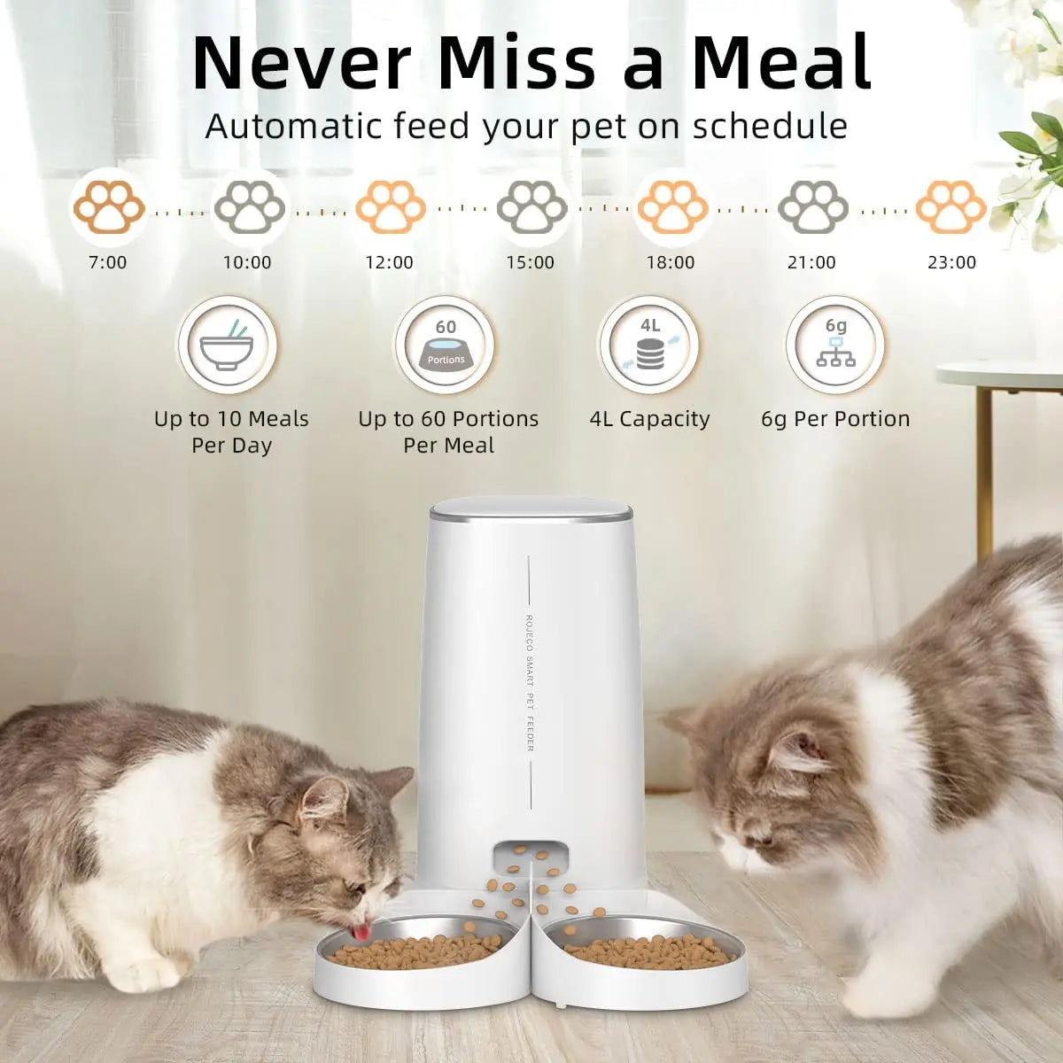 WiFi Smart Automatic Pet Feeder