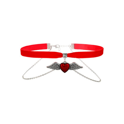 Gothic Lace Rose Choker Necklace – Neo-Gothic Women's Neck Accessory