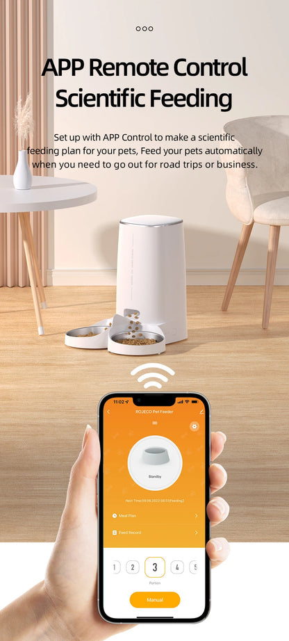 WiFi Smart Automatic Pet Feeder