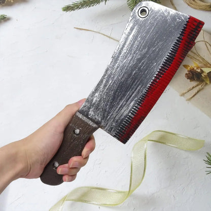 Halloween Fake Blood Prop – Plastic Knife & Axe Party Decoration