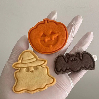 Halloween 3D Cookie Cutters – Ghost, Pumpkin, Bat &amp; Finger Shapes 🎃👻