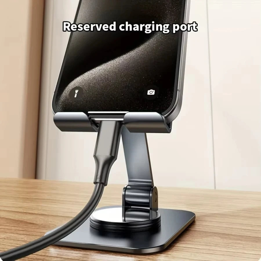 📱 360° Rotating Foldable Phone &amp; Tablet Stand – K61 Adjustable Desk Holder