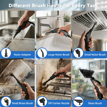 🧼 2500W Handheld Steam Cleaner – 105°C High-Temperature Steam, 3 Bar Pressure & 1200ml Tank