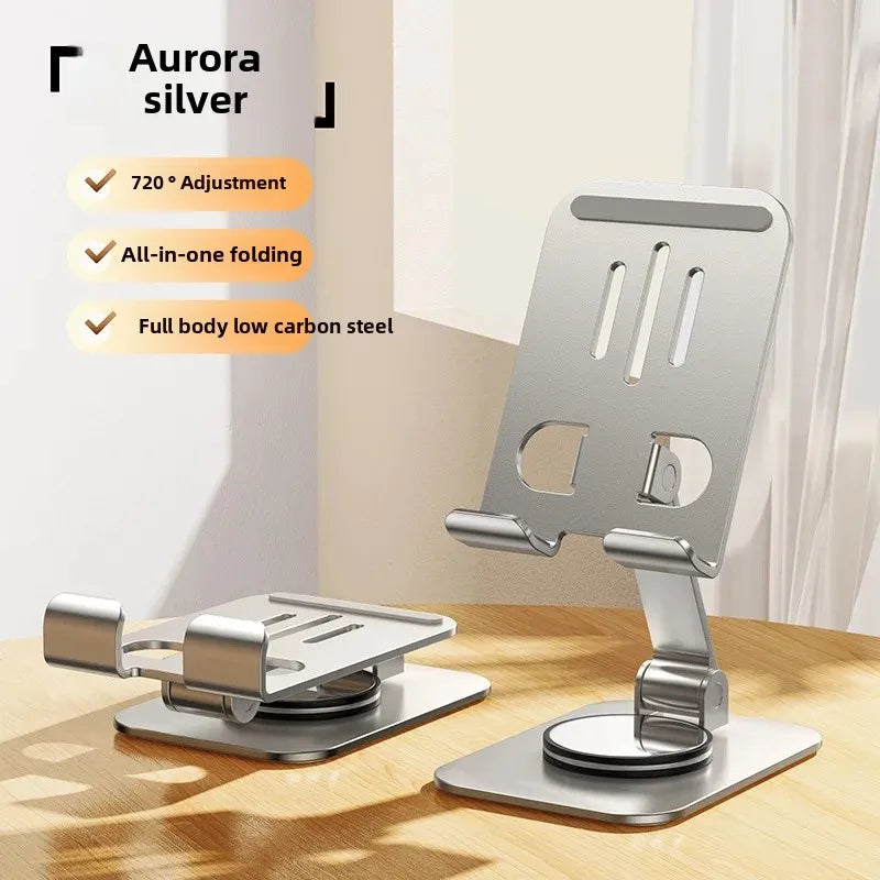 📱 360° Rotating Foldable Phone &amp; Tablet Stand – K61 Adjustable Desk Holder