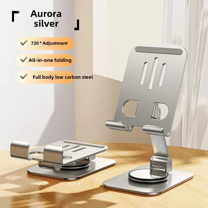 📱 360° Rotating Foldable Phone &amp; Tablet Stand – K61 Adjustable Desk Holder